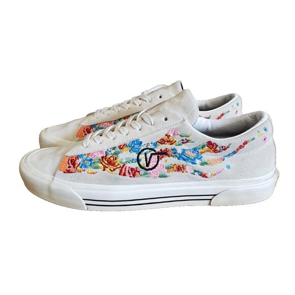 Vans Sid Dx Anaheim Factory Flower Flame True White Men’s Size 10.5 WOM Sz 12 - Picture 6 of 11